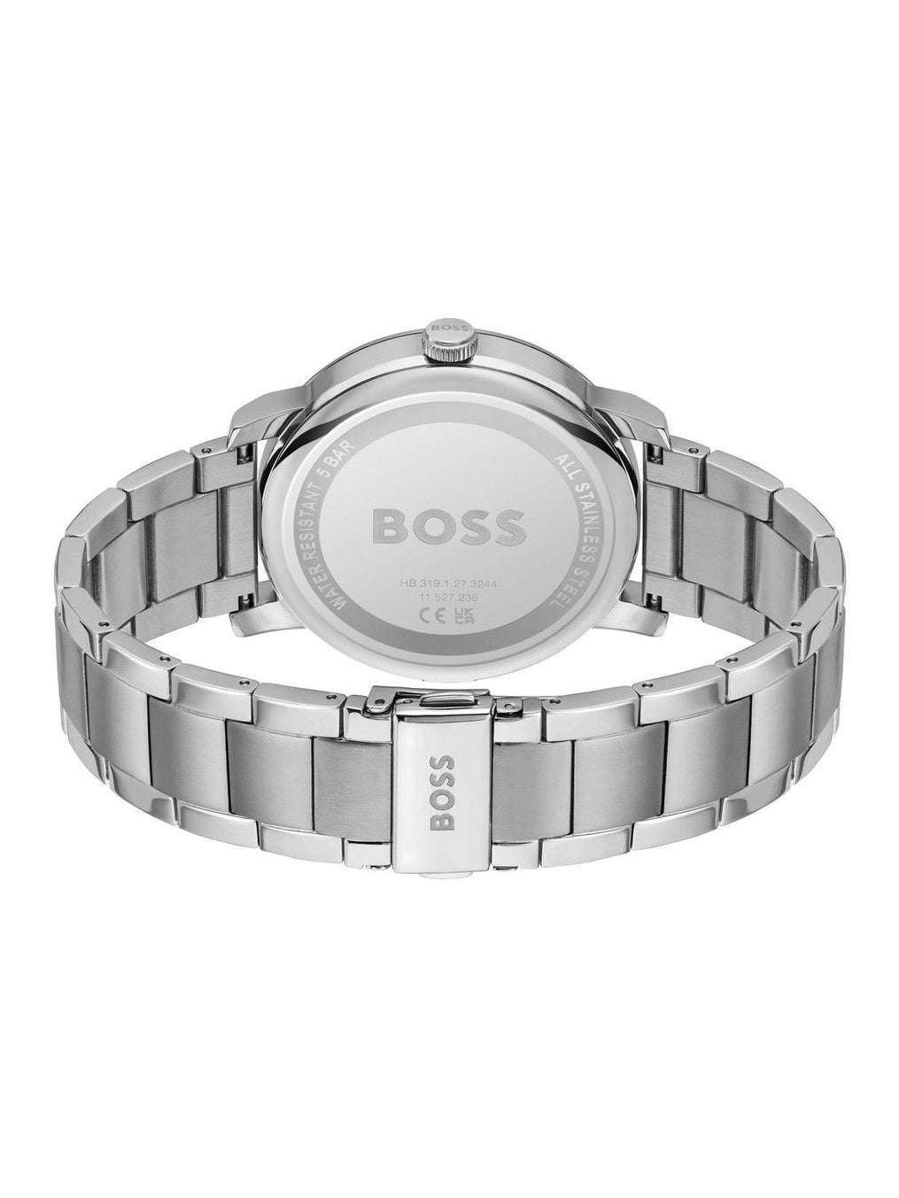Hugo Boss Gray Stainless Steel Dress Watch