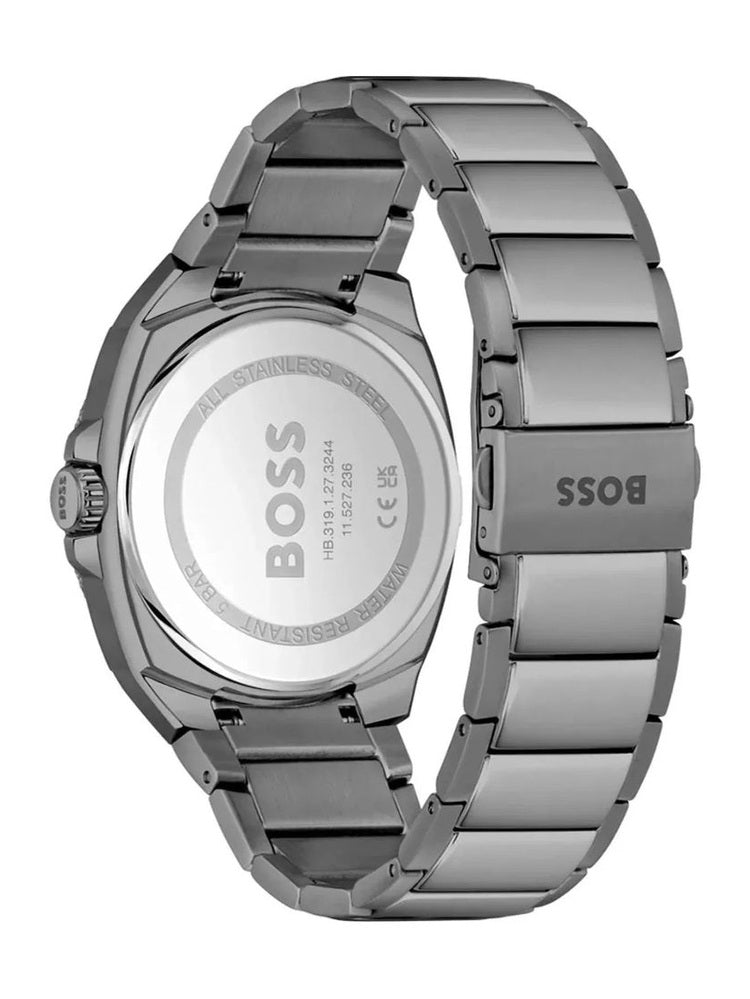 Hugo Boss Gray Stainless Steel Dress Watch