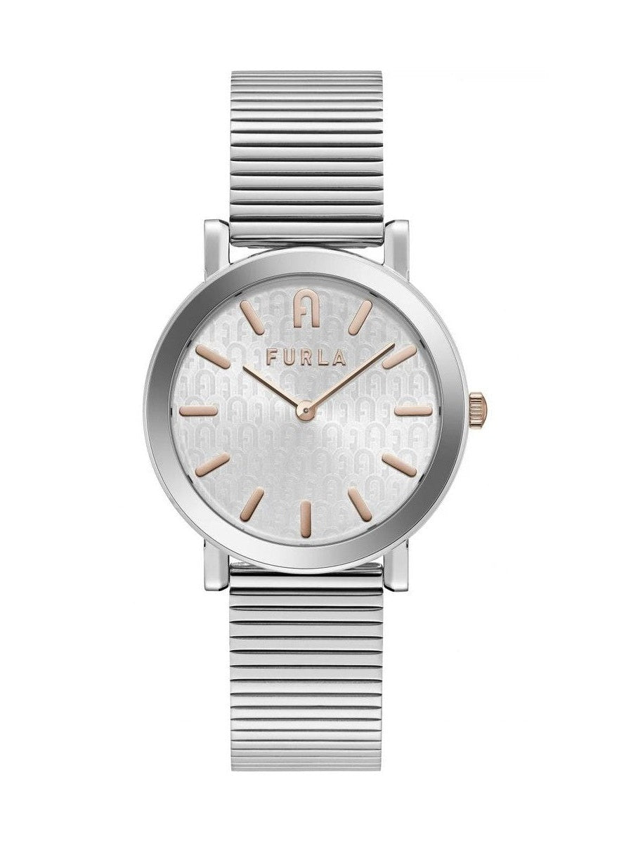 Furla Gray Stainless Steel Dress Watch