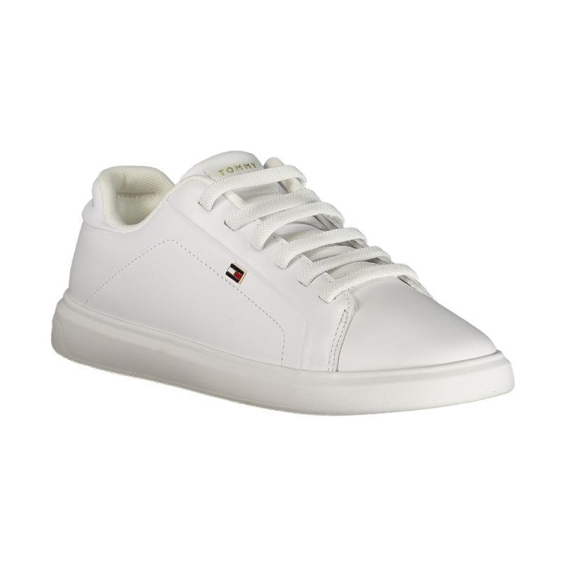 Tommy Hilfiger Bianco Polyurethane Women Sneaker