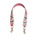 Strap White Floral Calf Leather Bag Accessory Shoulder