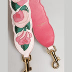 Dolce & Gabbana Strap White Floral Calf Leather Bag Accessory Shoulder
