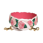 Dolce & Gabbana Strap White Floral Calf Leather Bag Accessory Shoulder