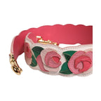 Dolce & Gabbana Strap White Floral Calf Leather Bag Accessory Shoulder