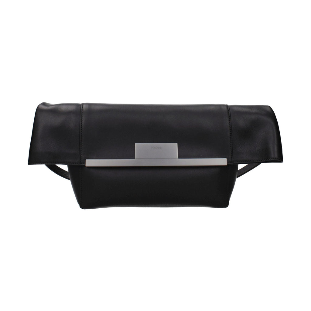 Max Mara Black Leather Shoulder Bag
