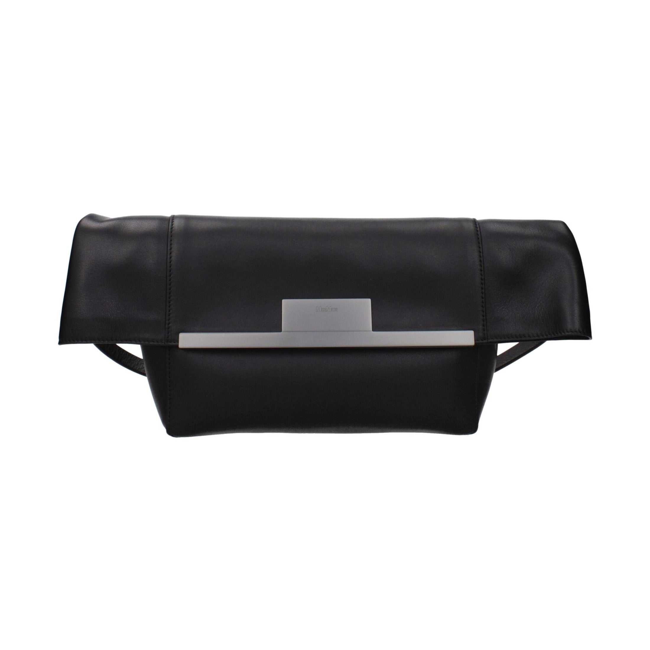Max Mara Black Leather Shoulder Bag