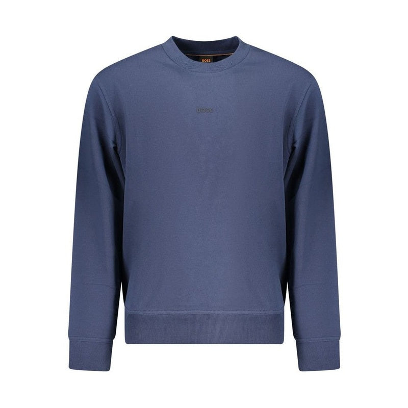 Hugo Boss Blue Cotton Men's Sweatshirt