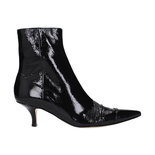 Maison Margiela Black Leather Ankle Boots