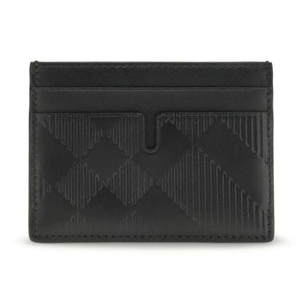 Burberry Black Calf Leather Bos Taurus Wallet
