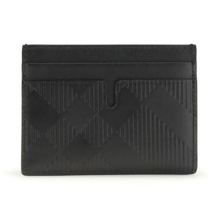 Burberry Black Calf Leather Bos Taurus Wallet