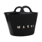 Marni Black Cotton Shoulder Bag