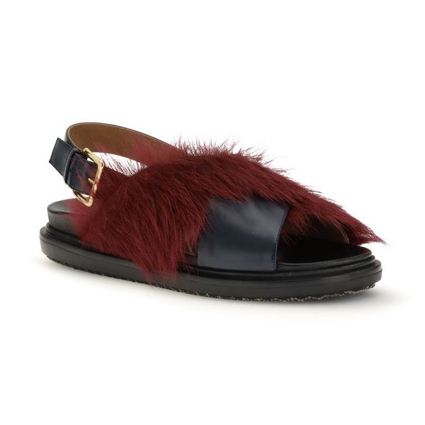Marni Multicolor Calf Leather Bos Taurus Flat Sandals