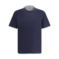 Brunello Cucinelli Blue Cotton T-Shirt