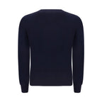Brunello Cucinelli Blue Wool Oves Aries Sweatshirt