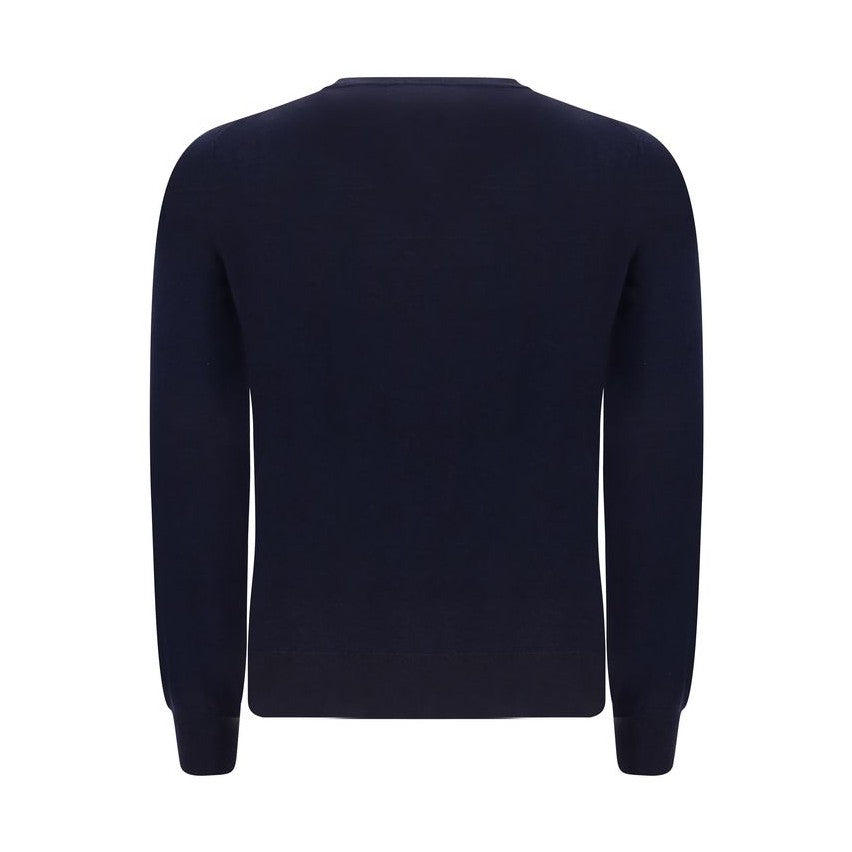 Brunello Cucinelli Blue Wool Oves Aries Sweatshirt
