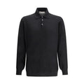 Brunello Cucinelli Black Cashmere Polo Shirt