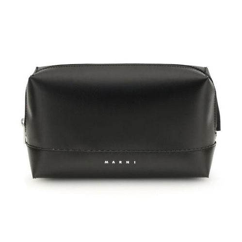 Marni Black Calf Leather Bos Taurus Shoulder Bag
