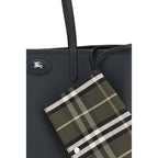 Burberry Black Calf Leather Bos Taurus Shoulder Bag