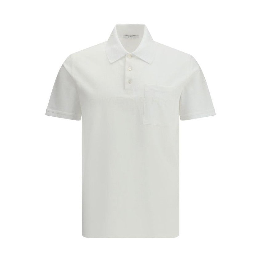 Givenchy White Cotton Polo Shirt