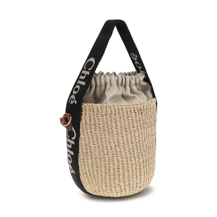 Chloé Beige Raffia Backet Bag