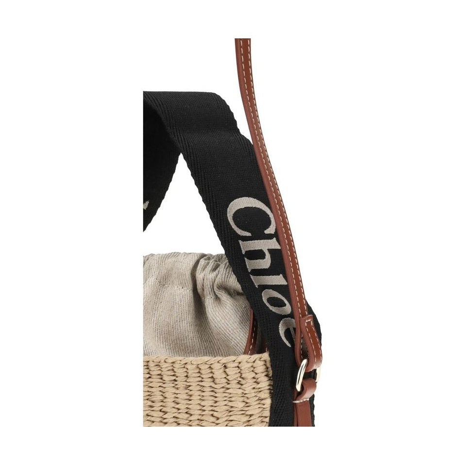 Chloé Beige Raffia Backet Bag