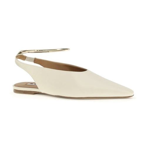 Jil Sander Beige Goatskin Ballet Flats