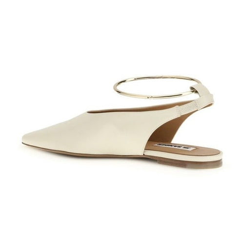 Jil Sander Beige Goatskin Ballet Flats