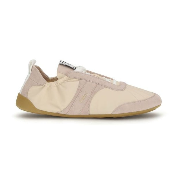 Chloé Beige Nylon Athletic Sneakers