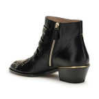 Chloé Black Calf Leather Bos Taurus Ankle Boots