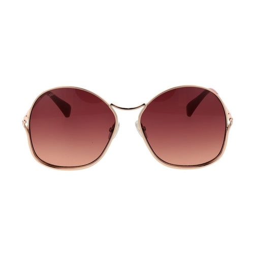 Max Mara Rose Gold Metal Sunglasses