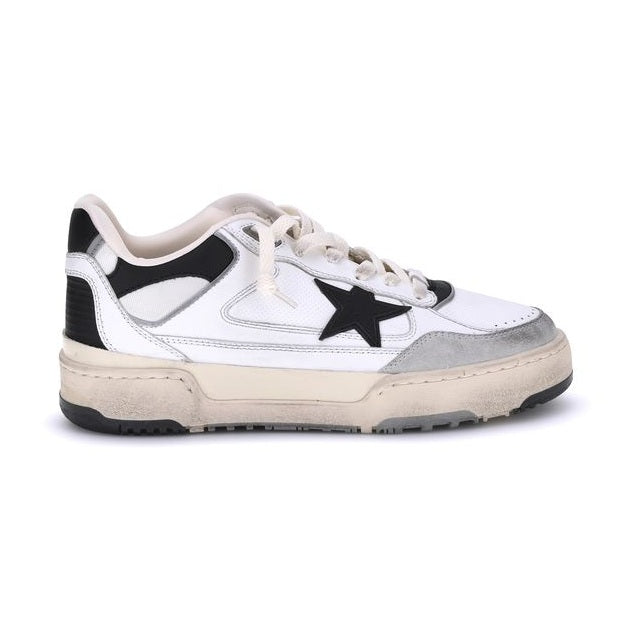 Golden Goose White Calf Leather Bos Taurus Chunky Sneakers