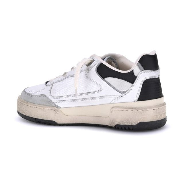 Golden Goose White Calf Leather Bos Taurus Chunky Sneakers