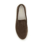 Brunello Cucinelli Brown Calf Leather Bos Taurus Slip-On Loafers