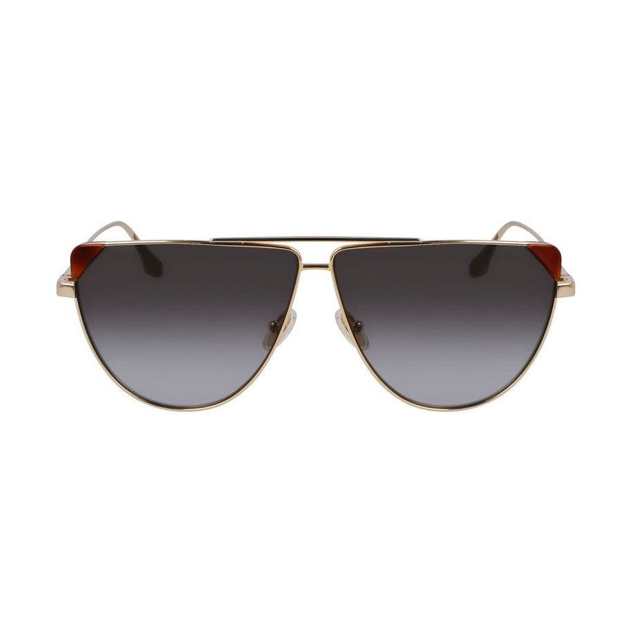 Victoria Beckham Brown Metal Sunglasses