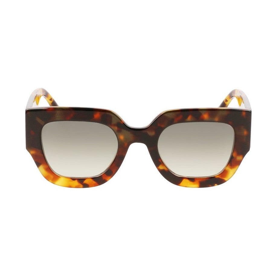 Victoria Beckham Brown Acetate Sunglasses