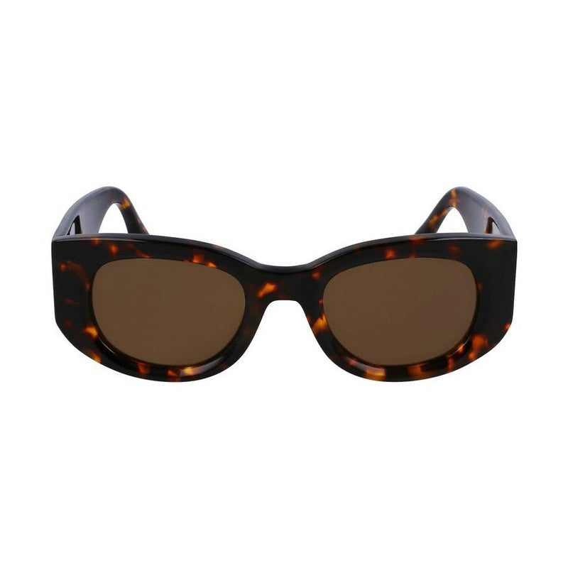 Victoria Beckham Brown Acetate Sunglasses