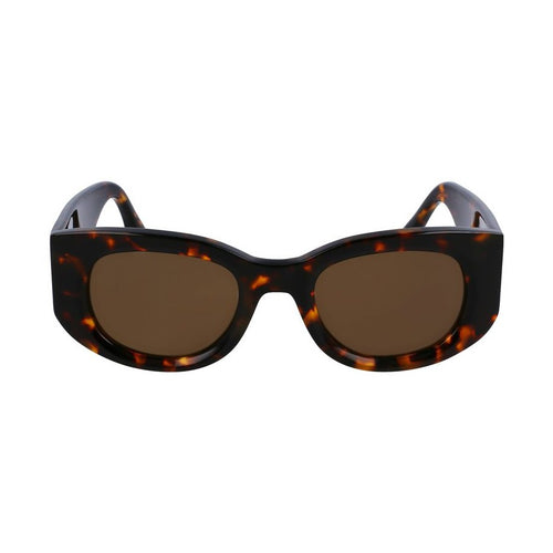 Victoria Beckham Brown Acetate Sunglasses
