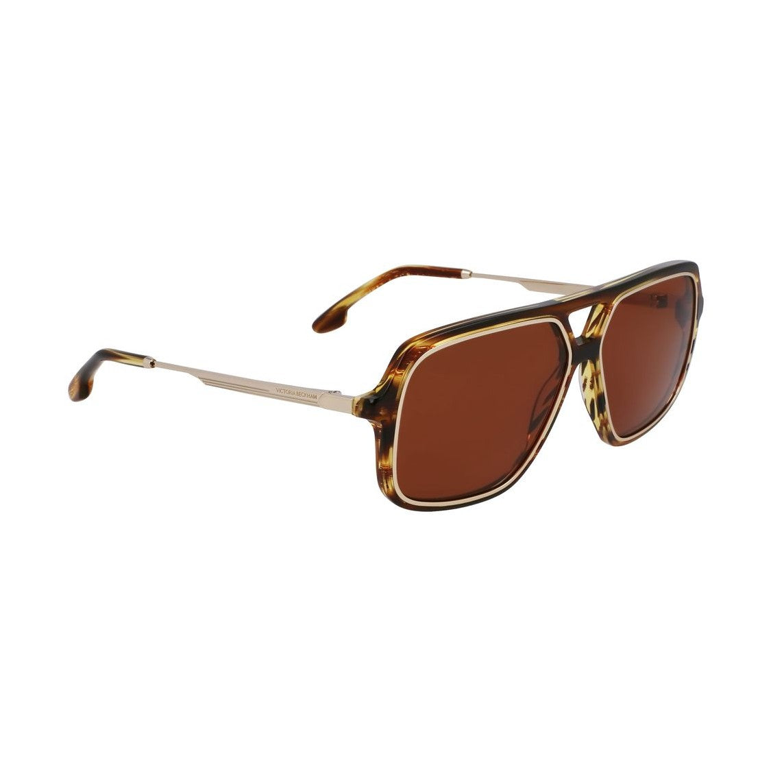 Victoria Beckham Brown Acetate Sunglasses