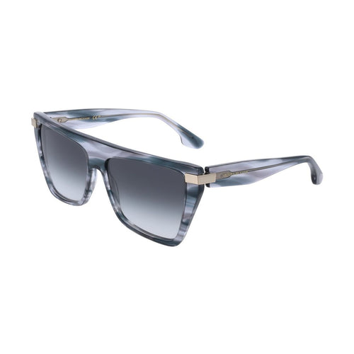 Victoria Beckham Gray Acetate Sunglasses