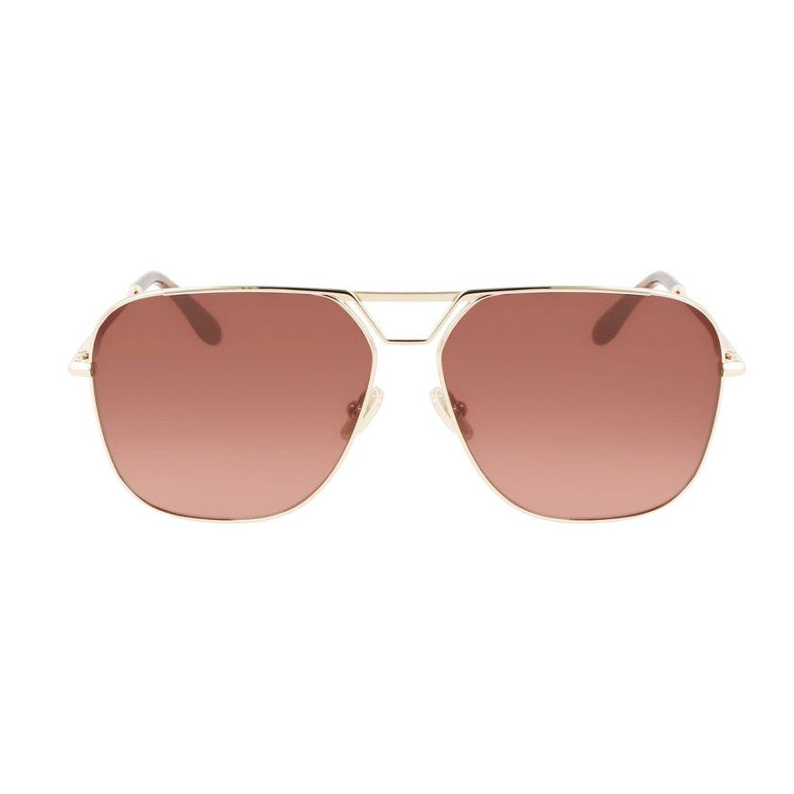 Victoria Beckham Gold Metal Sunglasses