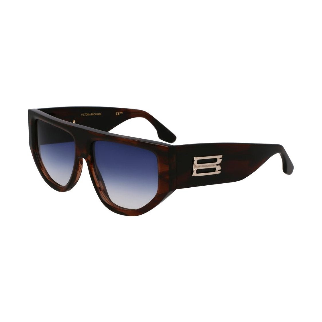 Victoria Beckham Brown Acetate Sunglasses