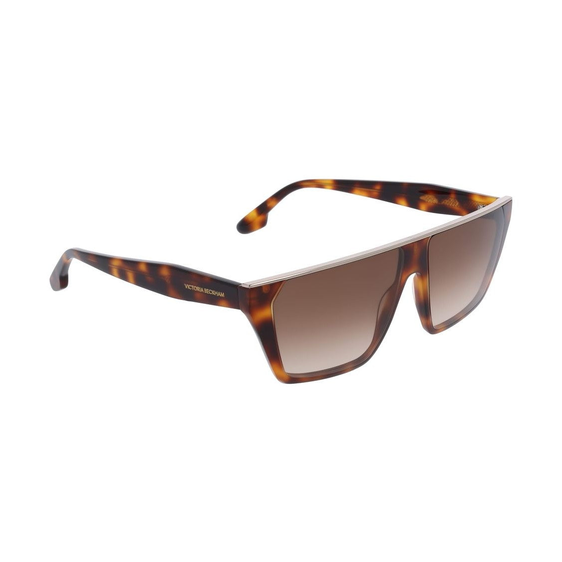 Victoria Beckham Brown Acetate Sunglasses