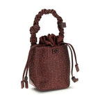 Ganni Bordeaux Recycled Polyester Handbag