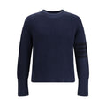 Thom Browne Blue Cotton Sweatshirt