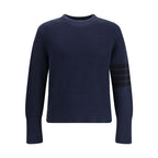 Thom Browne Blue Cotton Sweatshirt