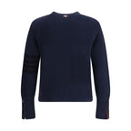 Thom Browne Blue Cotton Sweatshirt