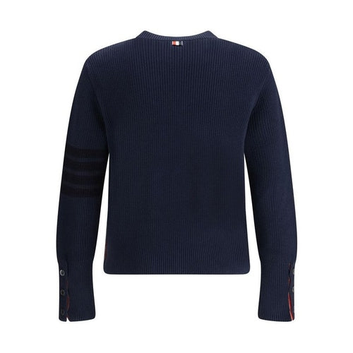 Thom Browne Blue Cotton Sweatshirt