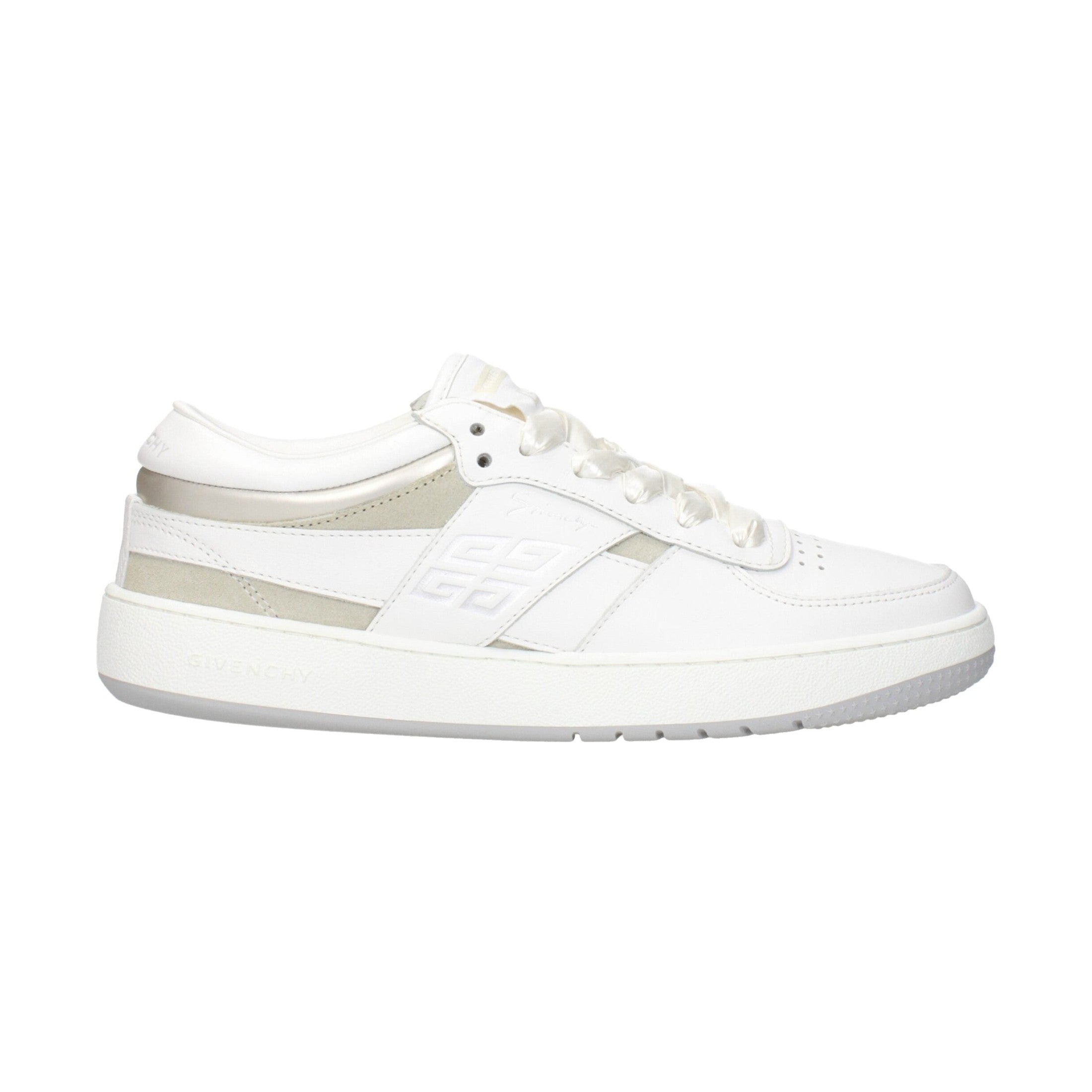 Givenchy White Leather Low Top Sneakers