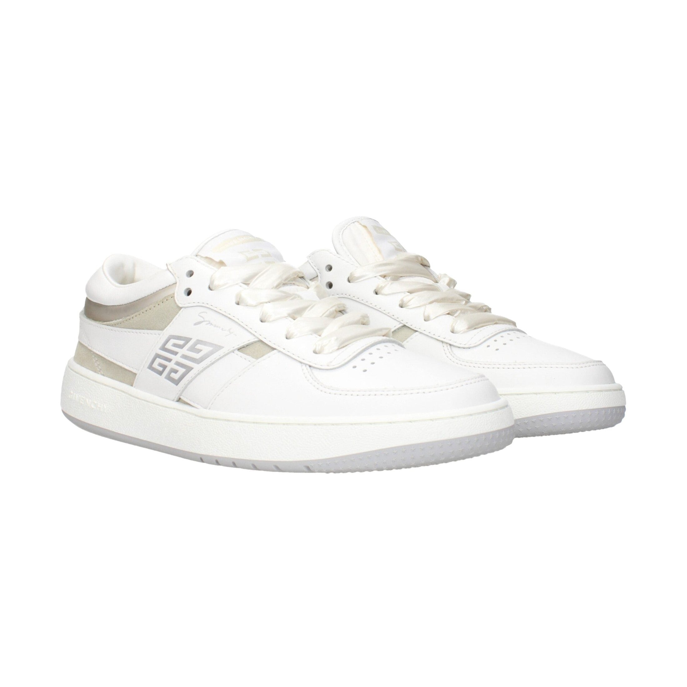 Givenchy White Leather Low Top Sneakers
