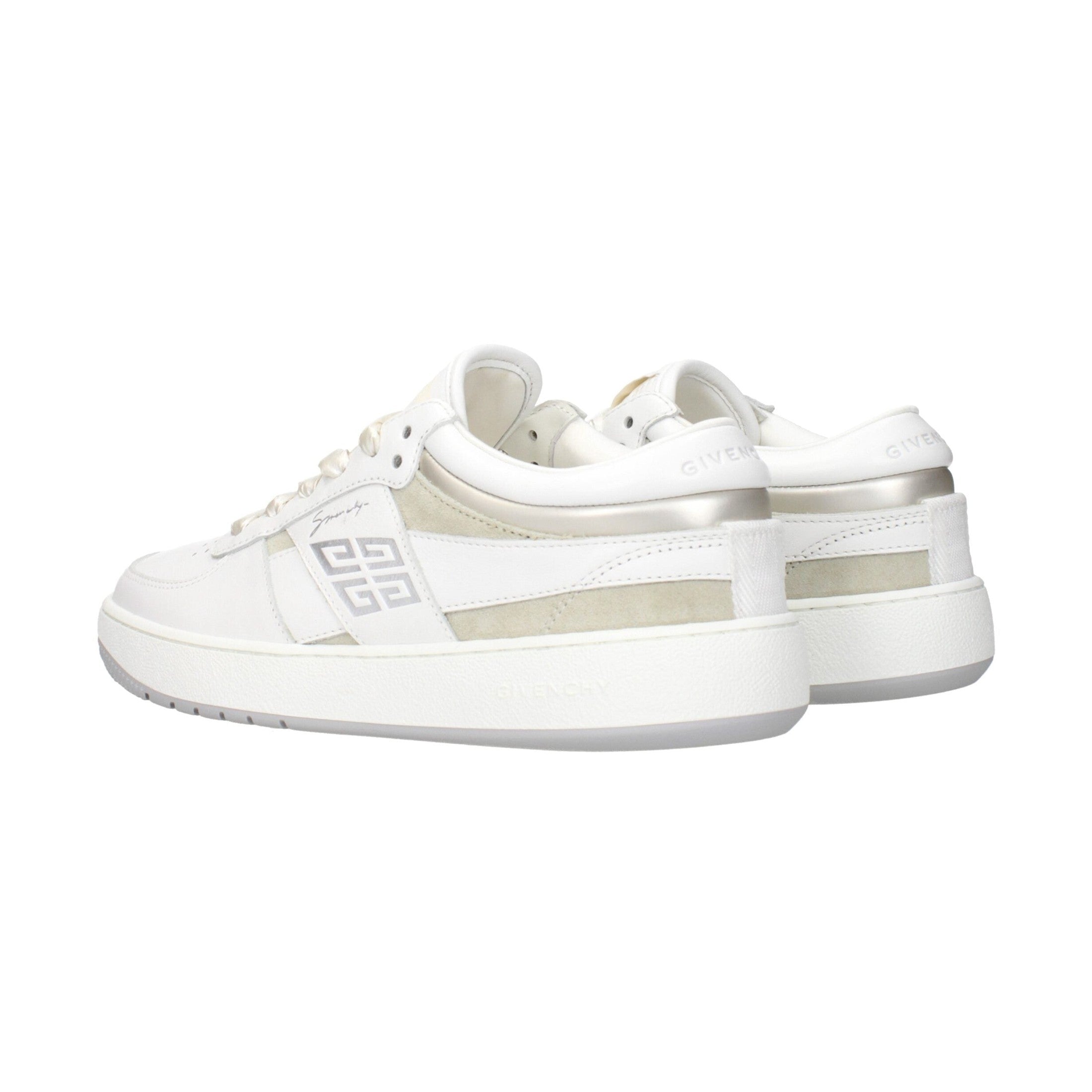 Givenchy White Leather Low Top Sneakers